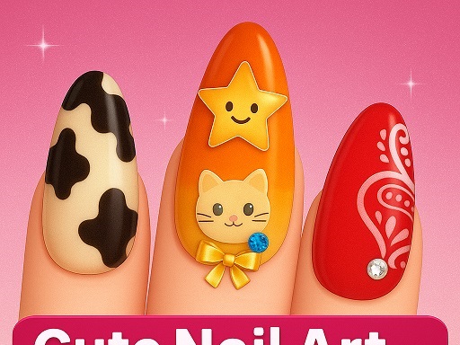 Cute Nail Art Designs Game 3D