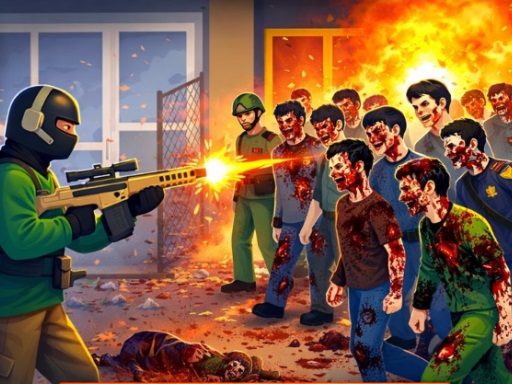 Flat Zombies: Defense & Cleanup