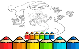Kid Mermaids Coloring