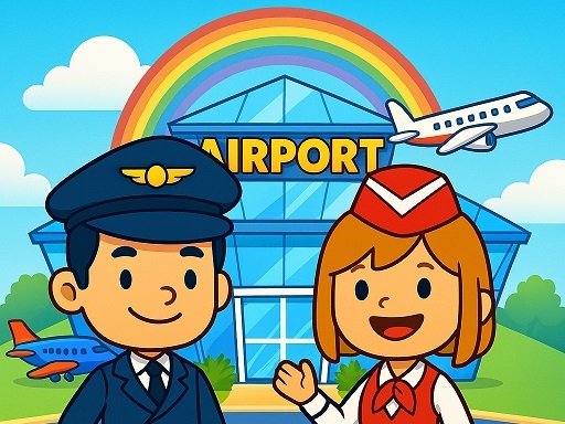 My Pretend Airport Travel Town