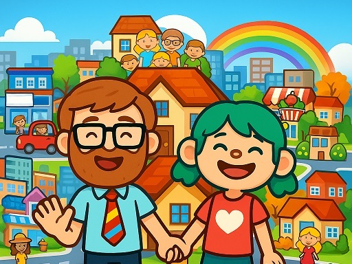My Pretend Home & Family Town